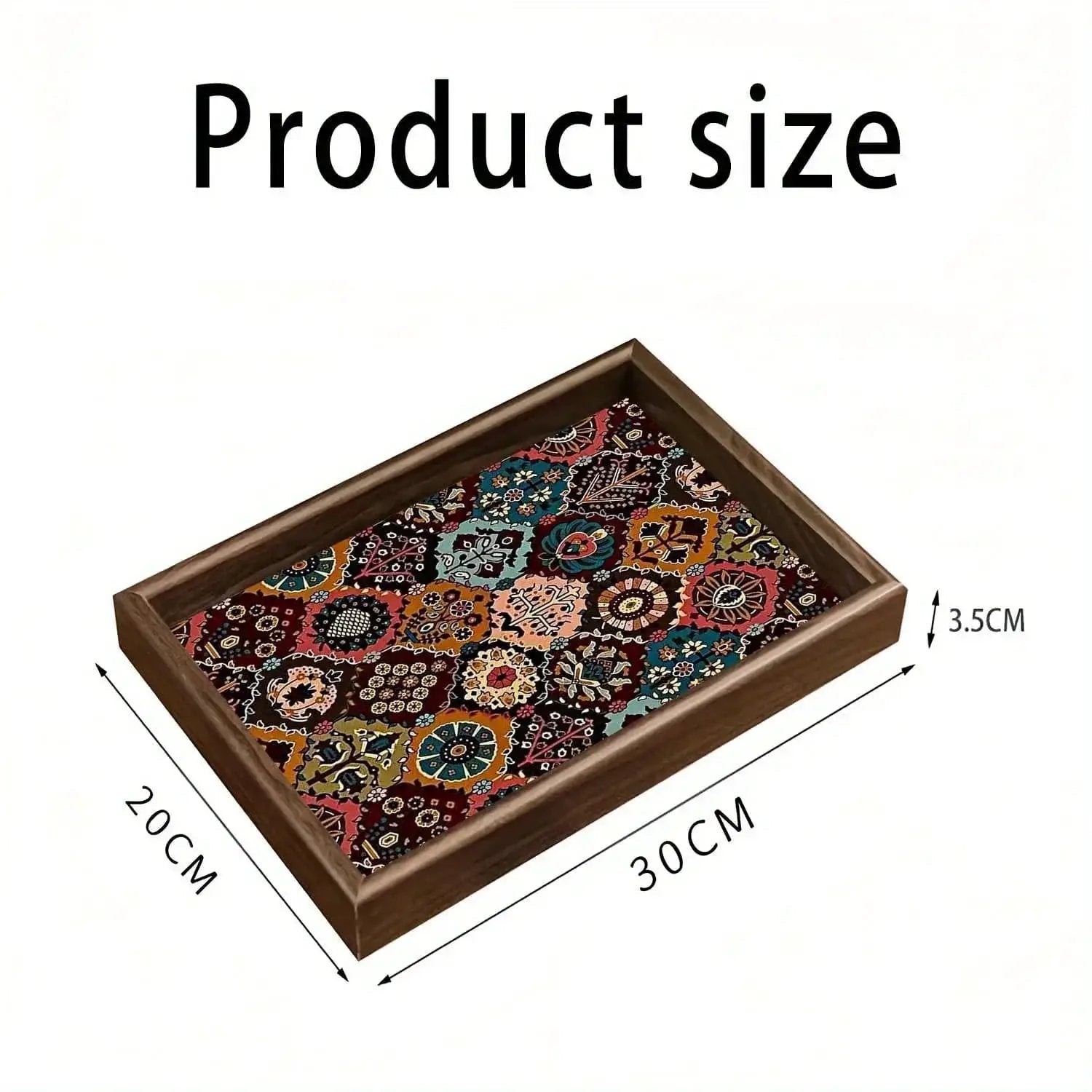 Tray - Vintage Wooden Square by House Of Avana