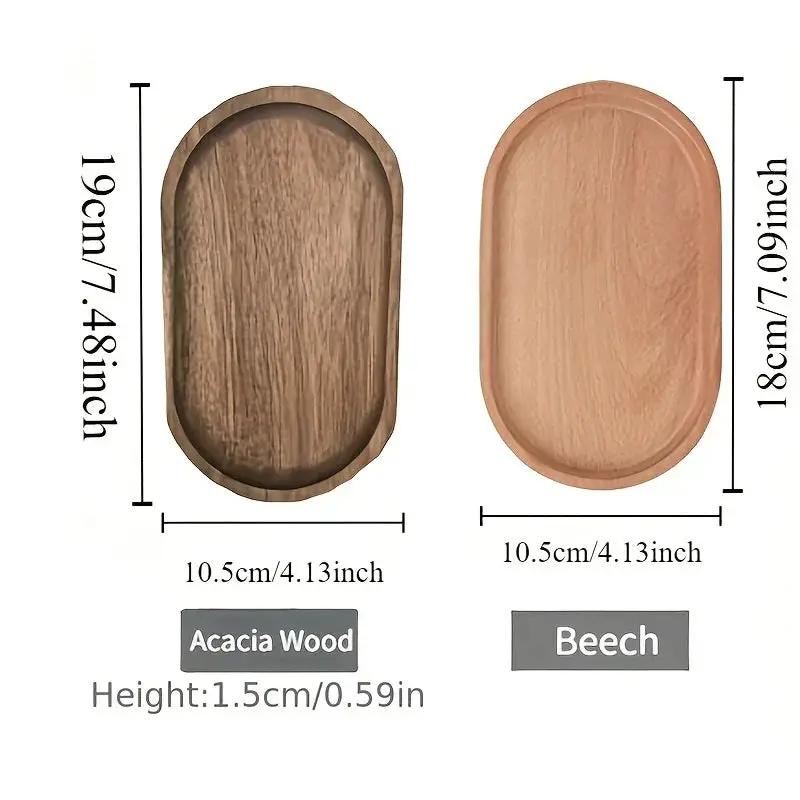 Tray - Wooden Acacia Wood by House Of Avana