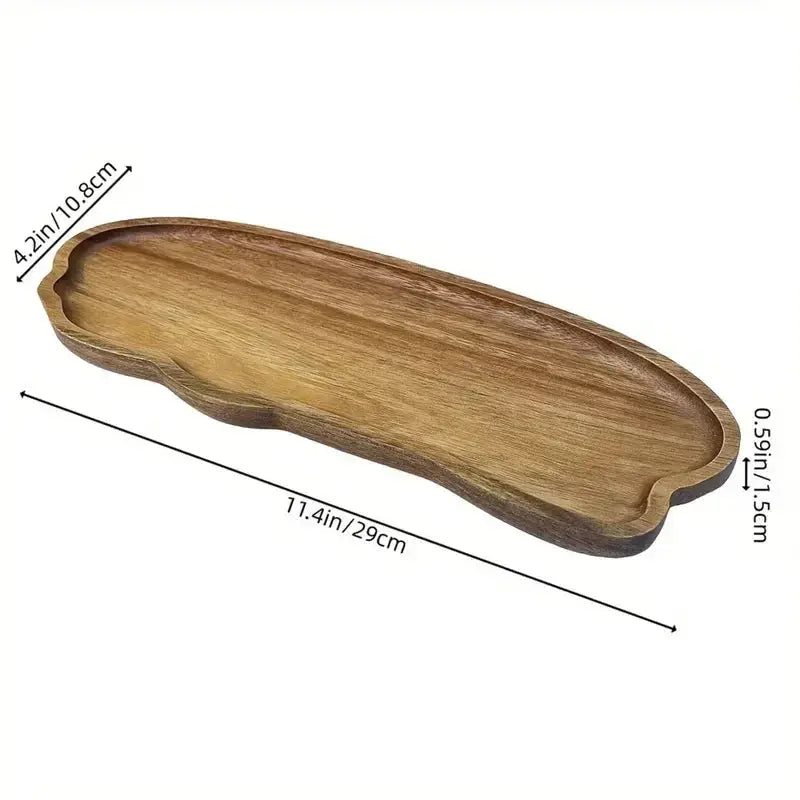 Tray - Wooden Decorative Round by House Of Avana