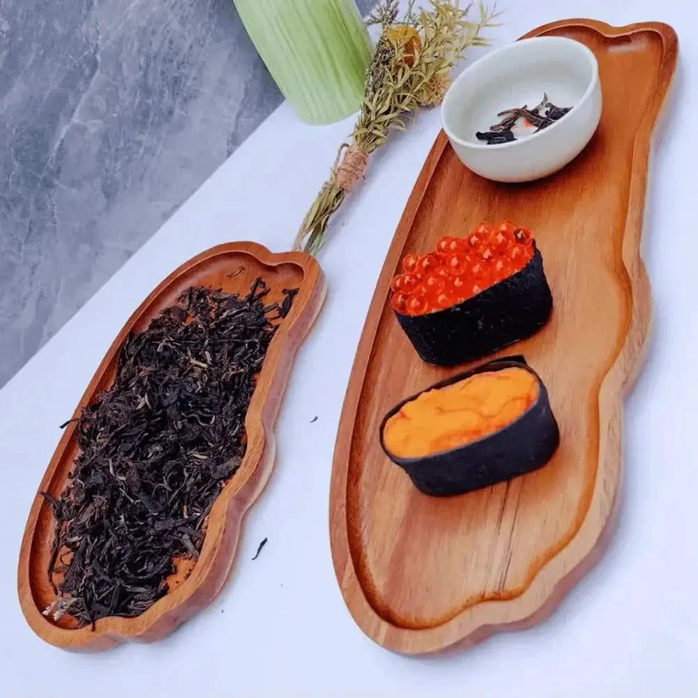 Tray - Wooden Decorative Round by House Of Avana
