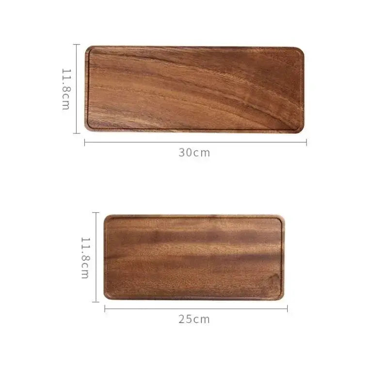 Tray - Wooden Rectangular by House Of Avana