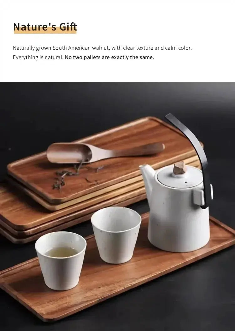 Tray - Wooden Rectangular by House Of Avana