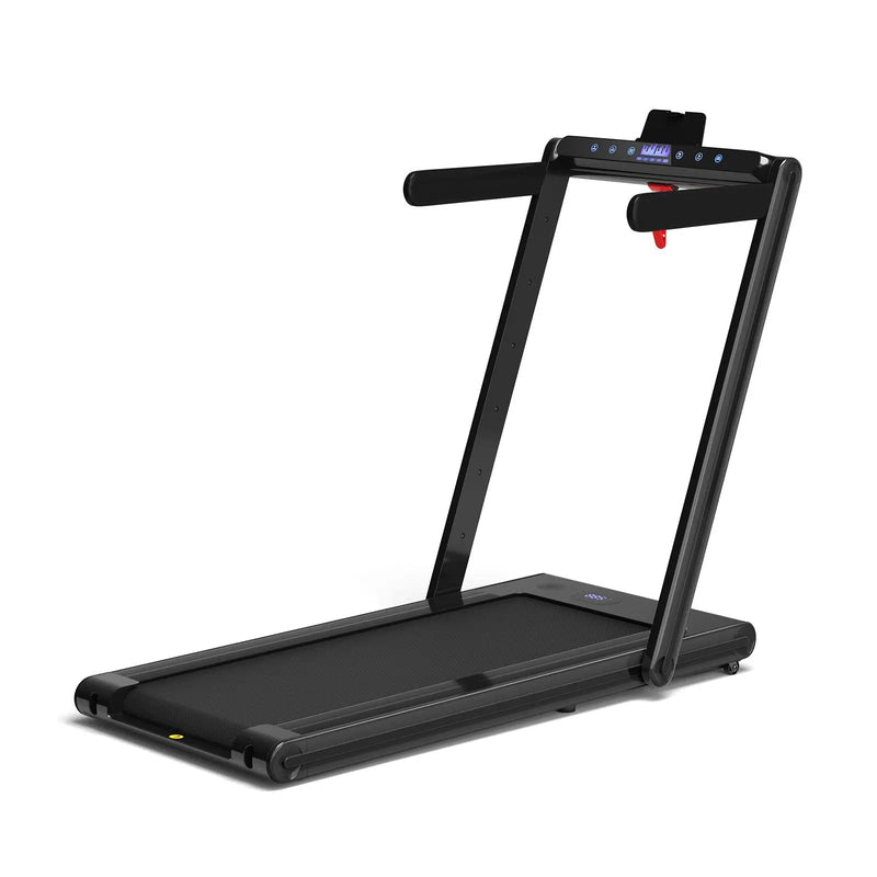 2-in-1 Folding Treadmill with Dual LED Display by DirectDeals