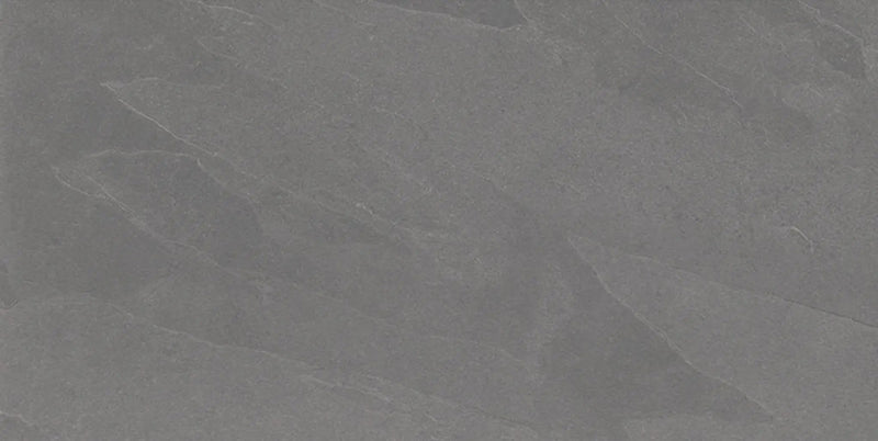 Trek Lead Slate Look Porcelain Tiles 12x24 by landmarkceramics