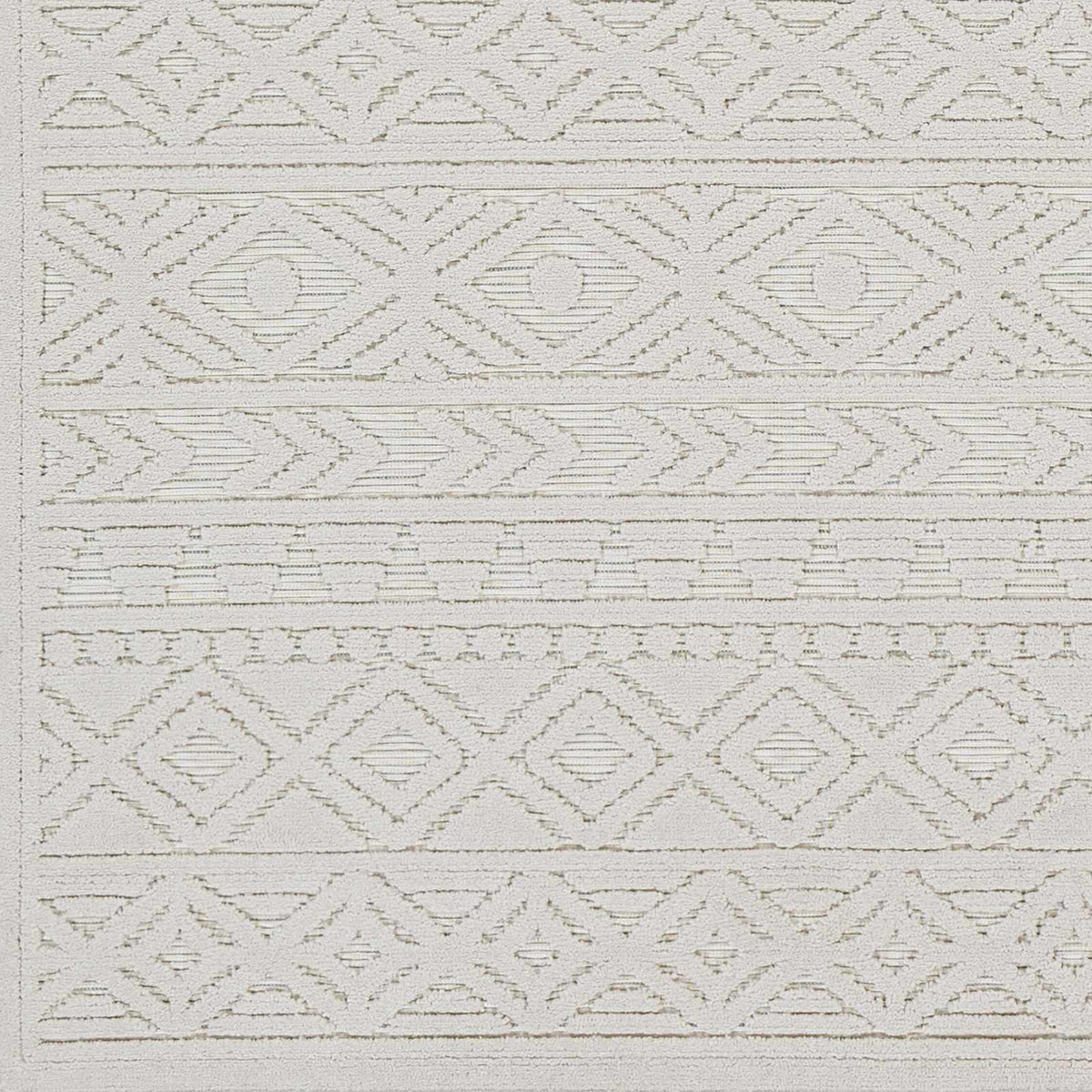 Treuddyn 3D Outdoor Area Rug, sample swatch