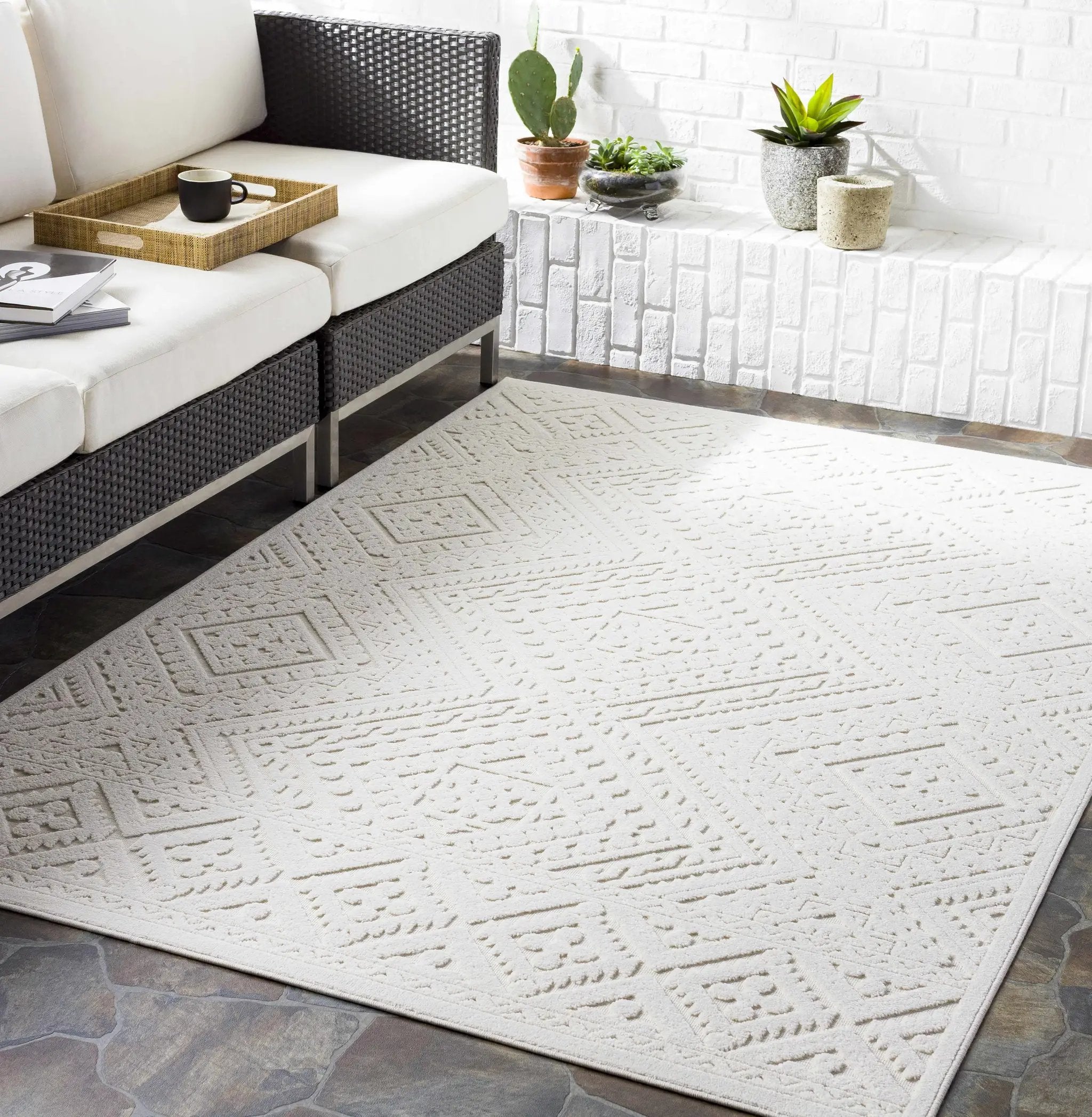 Trigg 3D Outdoor Area Rug by Boutique Rugs
