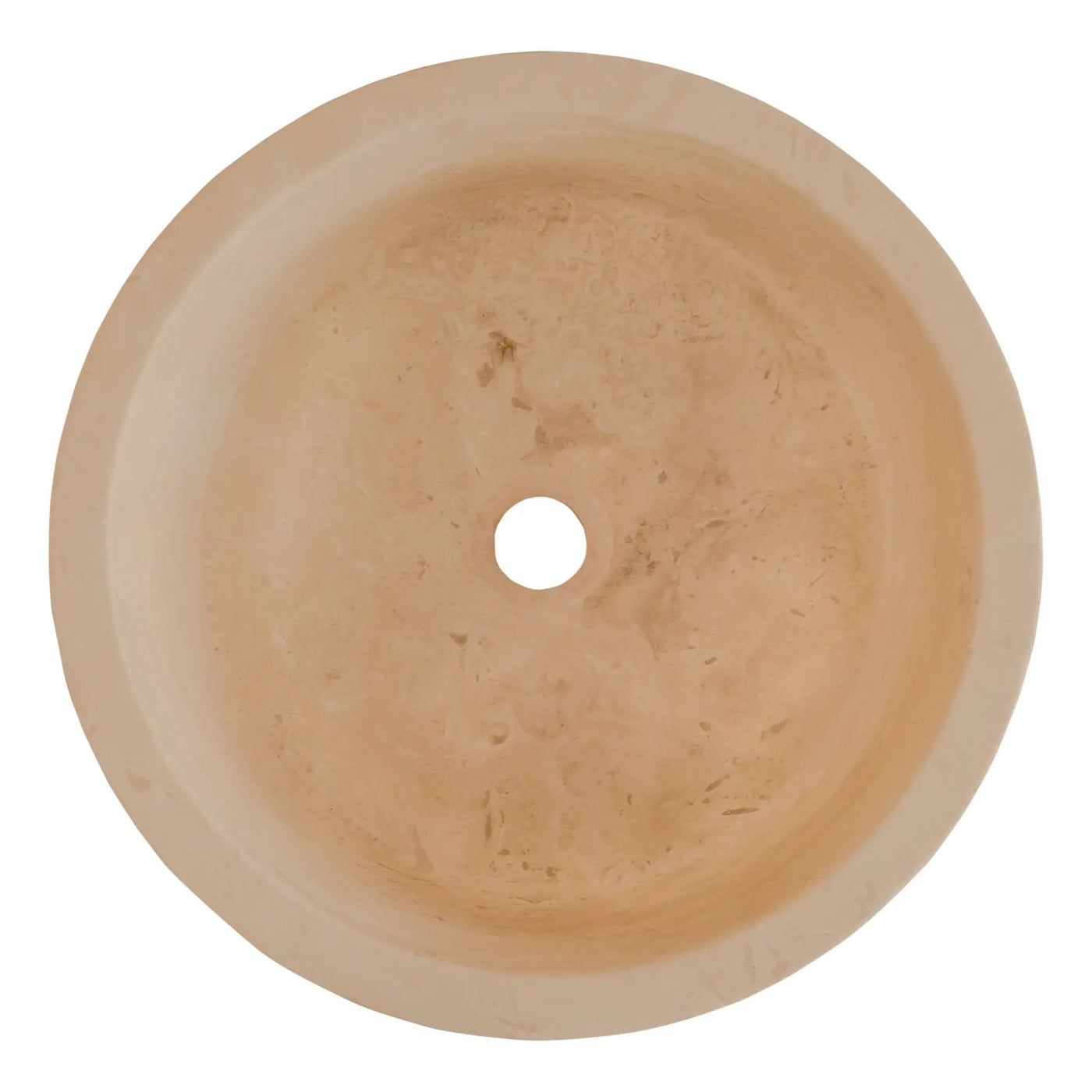 Light Travertine Natural Stone Cylinder Sink Honed Matte 16x6 by GobekDesign