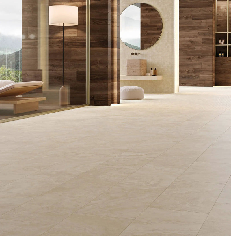 True Elegant Walnut Wood Look Porcelain Tiles 8x40 by landmarkceramics