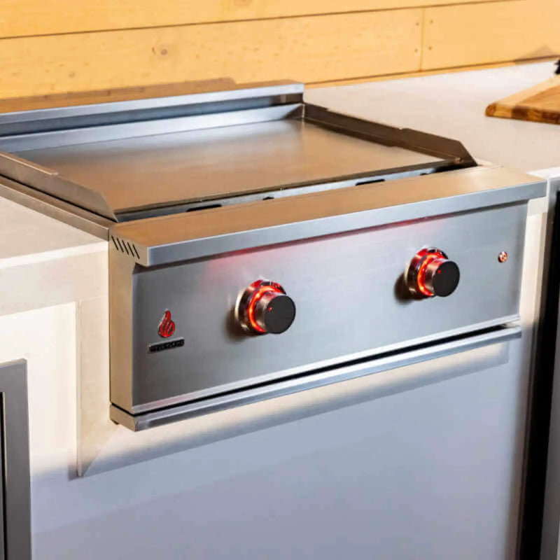TrueFlame 30" Premium Built-In Stainless Gas Griddle Grill [TFG30] (SAK85362) by SAKSBY WHOLESALE