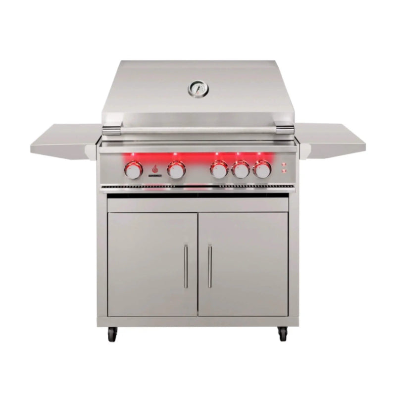 TrueFlame Built-In Stainless Steel Freestanding Gas Grills With Deluxe Cart [TF25/32/40] (SAK76845) by SAKSBY WHOLESALE