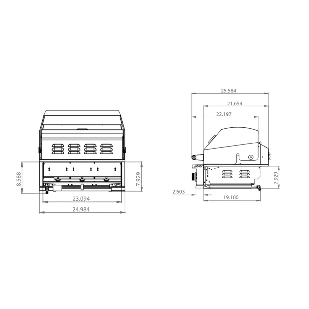 TrueFlame E-Series Stainless Steel Gas Freestanding Grill With Cart [TFE25/32] (SAK96473) by SAKSBY WHOLESALE