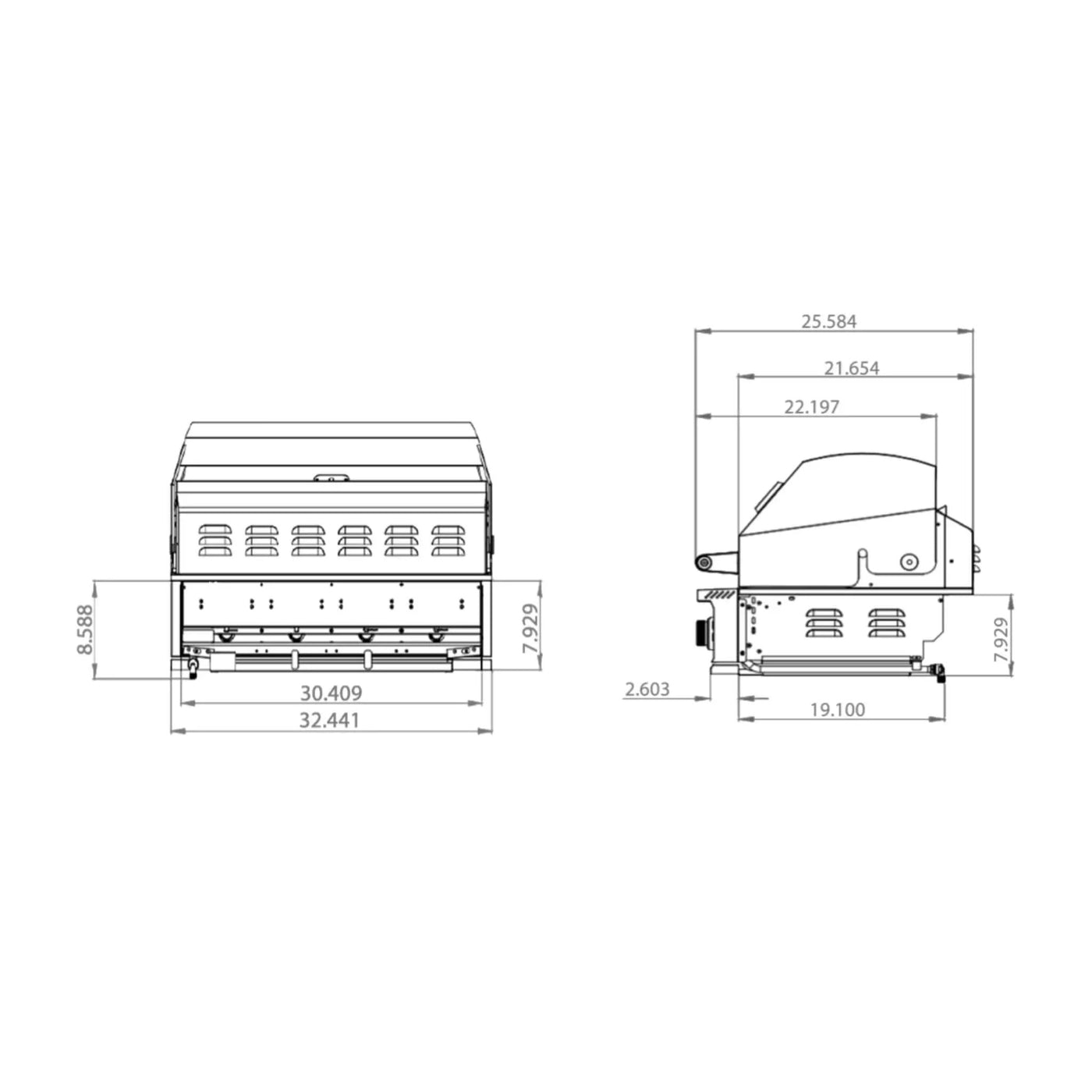 TrueFlame E-Series Stainless Steel Gas Freestanding Grill With Cart [TFE25/32] (SAK96473) by SAKSBY WHOLESALE