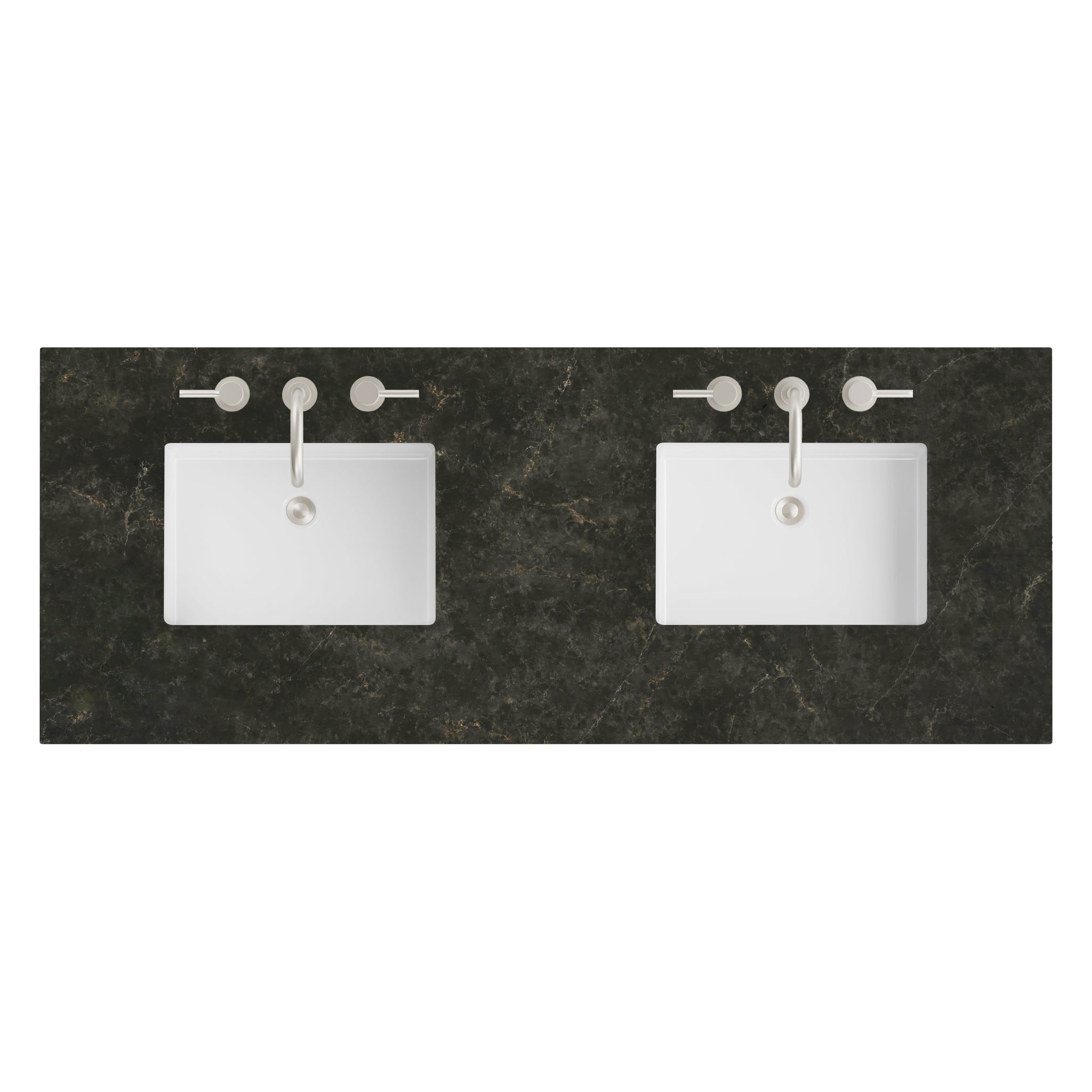 James Martin 60" Double Vanity Top with Phantome countertop
