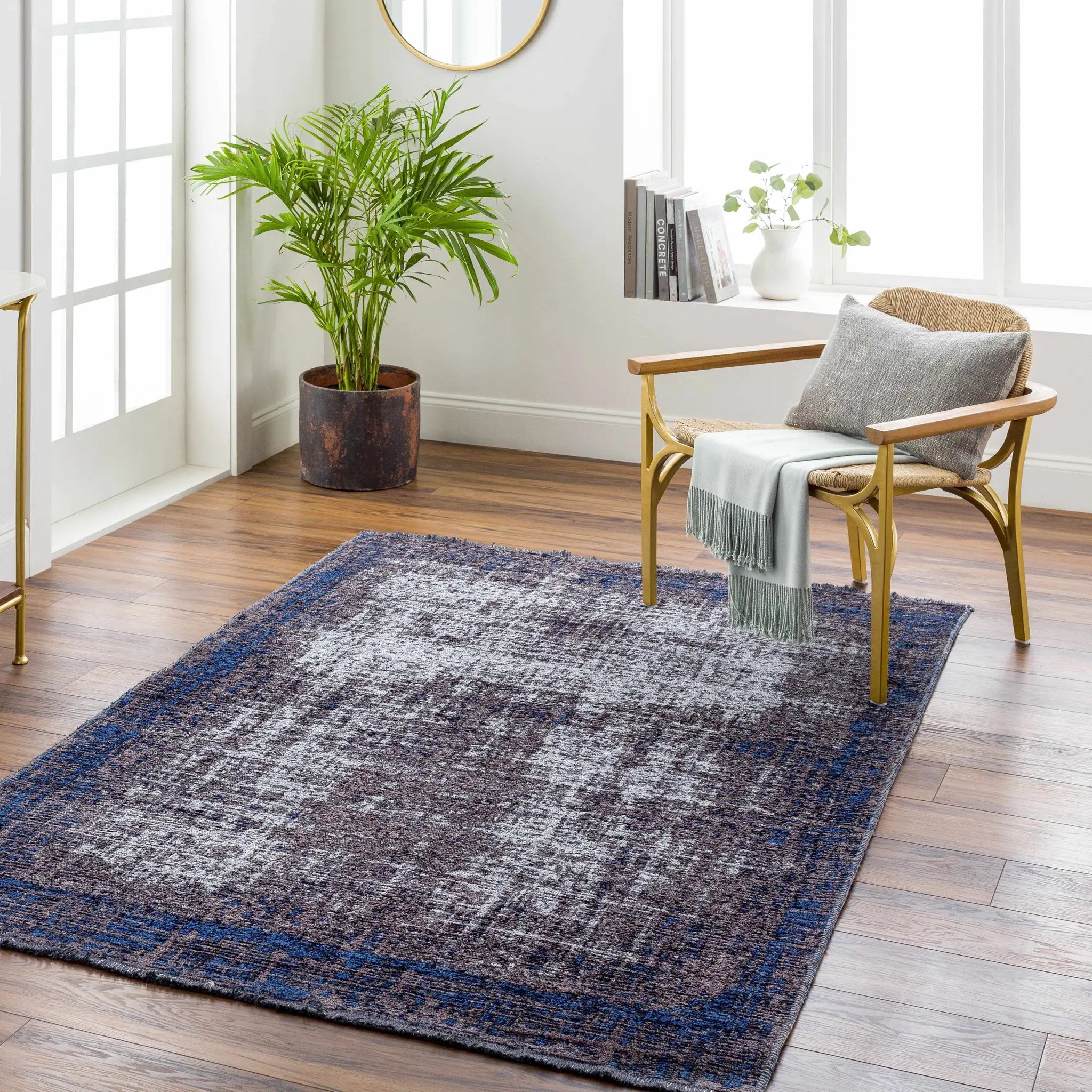 Binh Black Area Rug - Clearance by Boutique Rugs