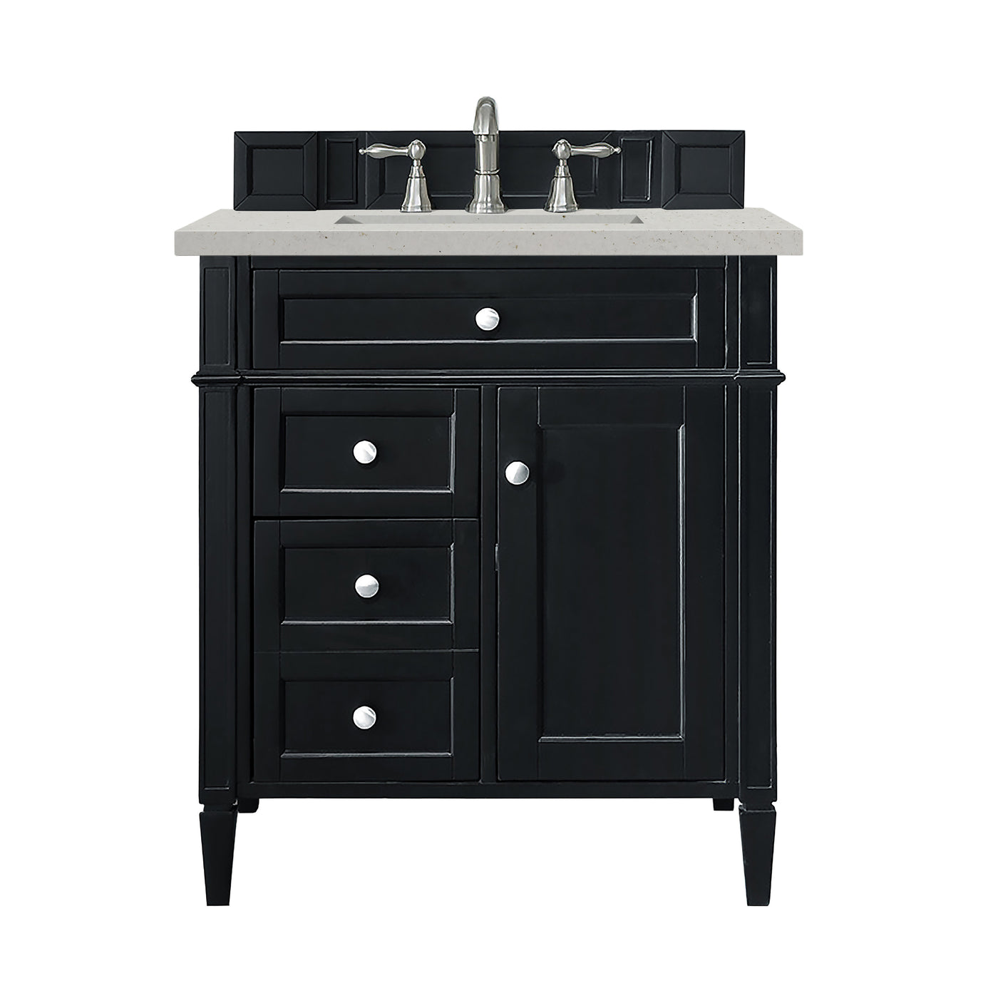 James Martin Brittany 30" Single Bathroom Vanity, Black Onyx, view 16