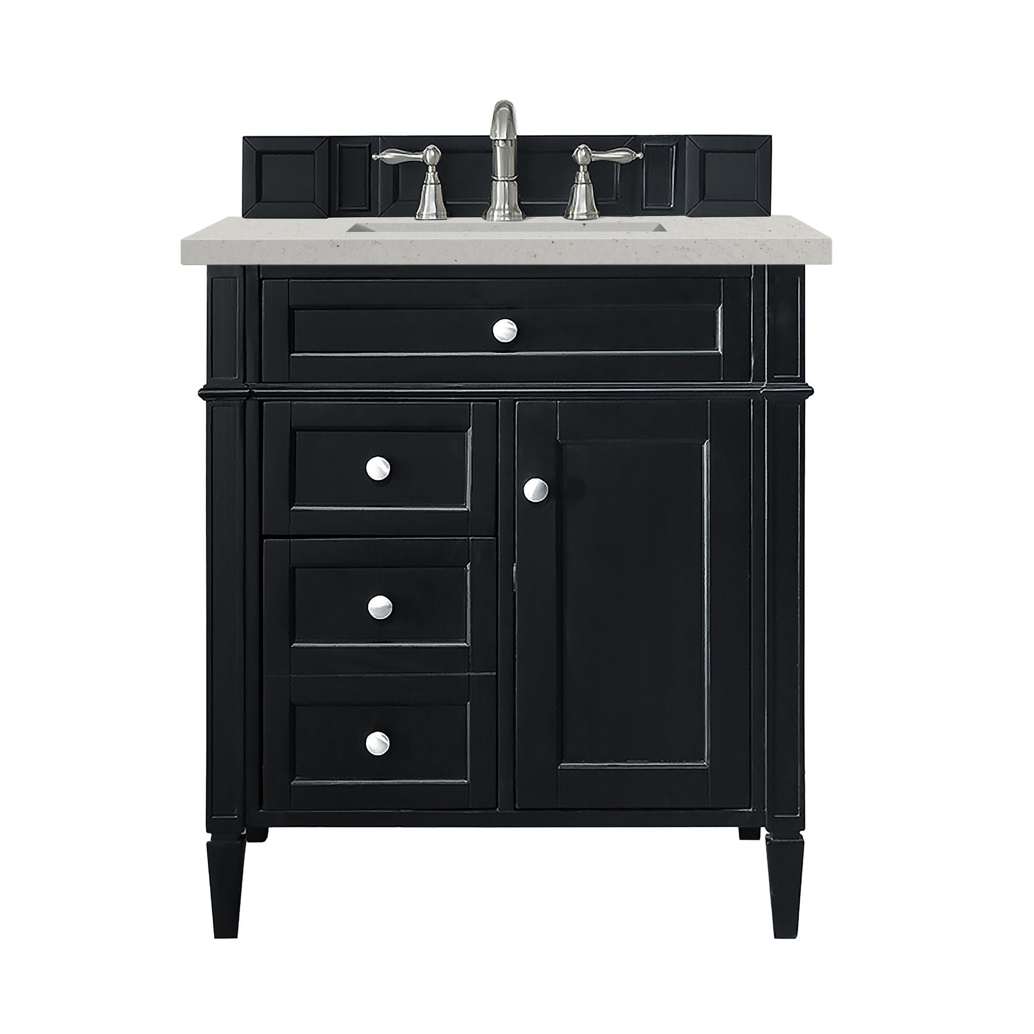 James Martin Brittany 30" Single Bathroom Vanity, Black Onyx, view 16
