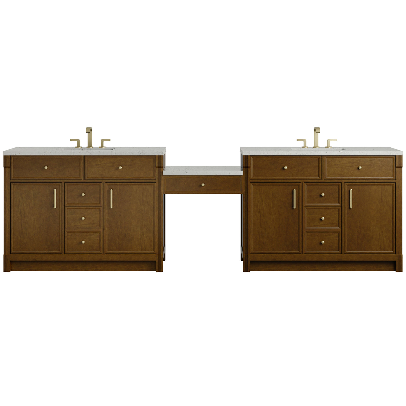 James Martin Bellshire 120" Double Bathroom Vanity, Honey Oak, view 26