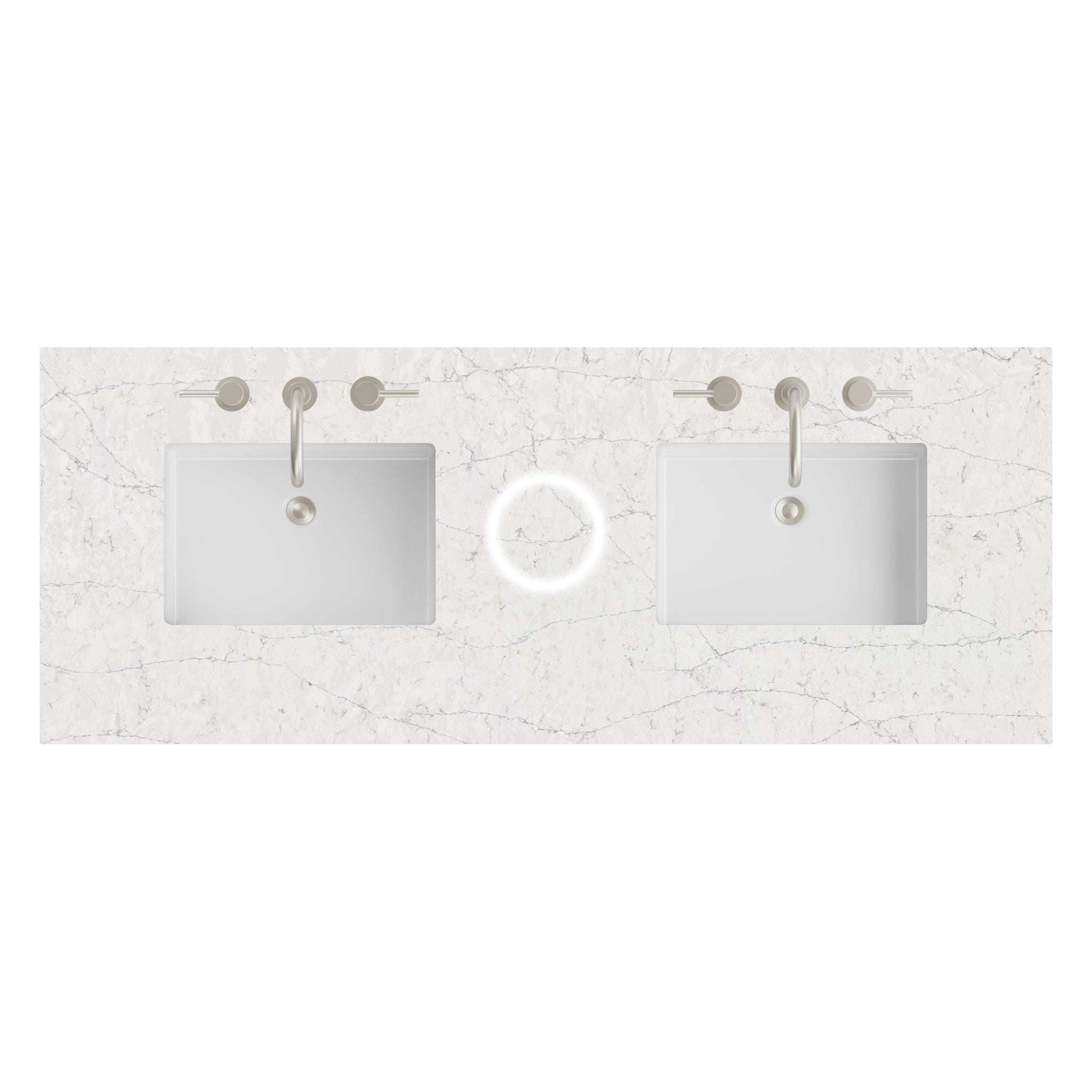 James Martin 60" Double Vanity Top with Eternal Jasmine Pearl (FreePower) countertop