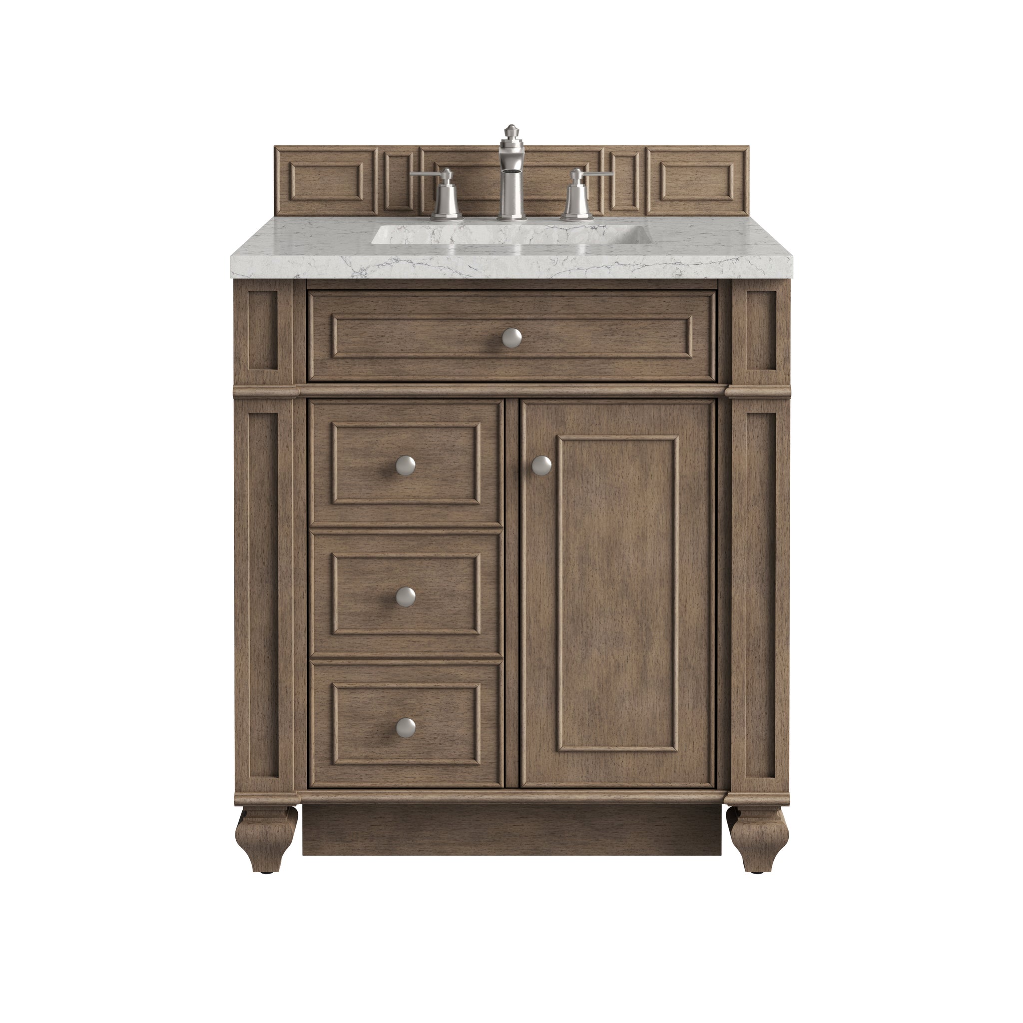 James Martin Bristol 30" Single Bathroom Vanity, Whitewashed Walnut, view 33