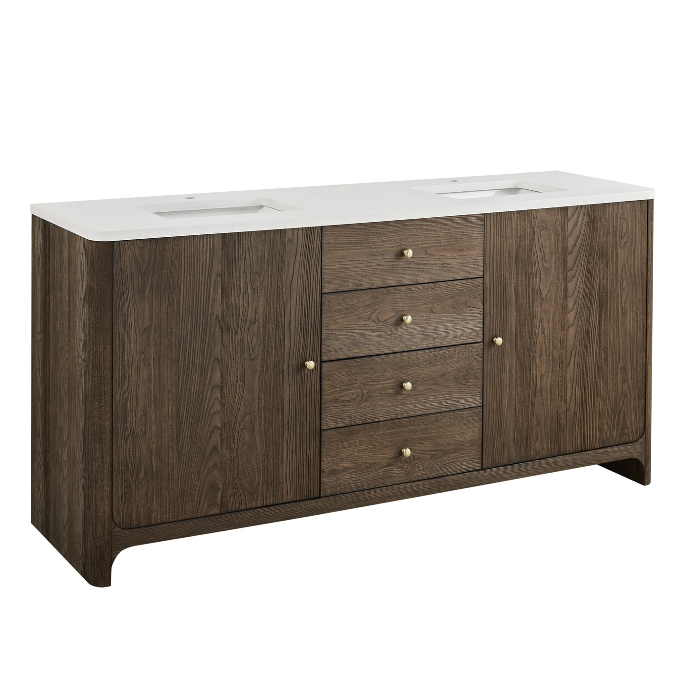 James Martin Gracyn 72" Double Bathroom Vanity, Sable, view 12