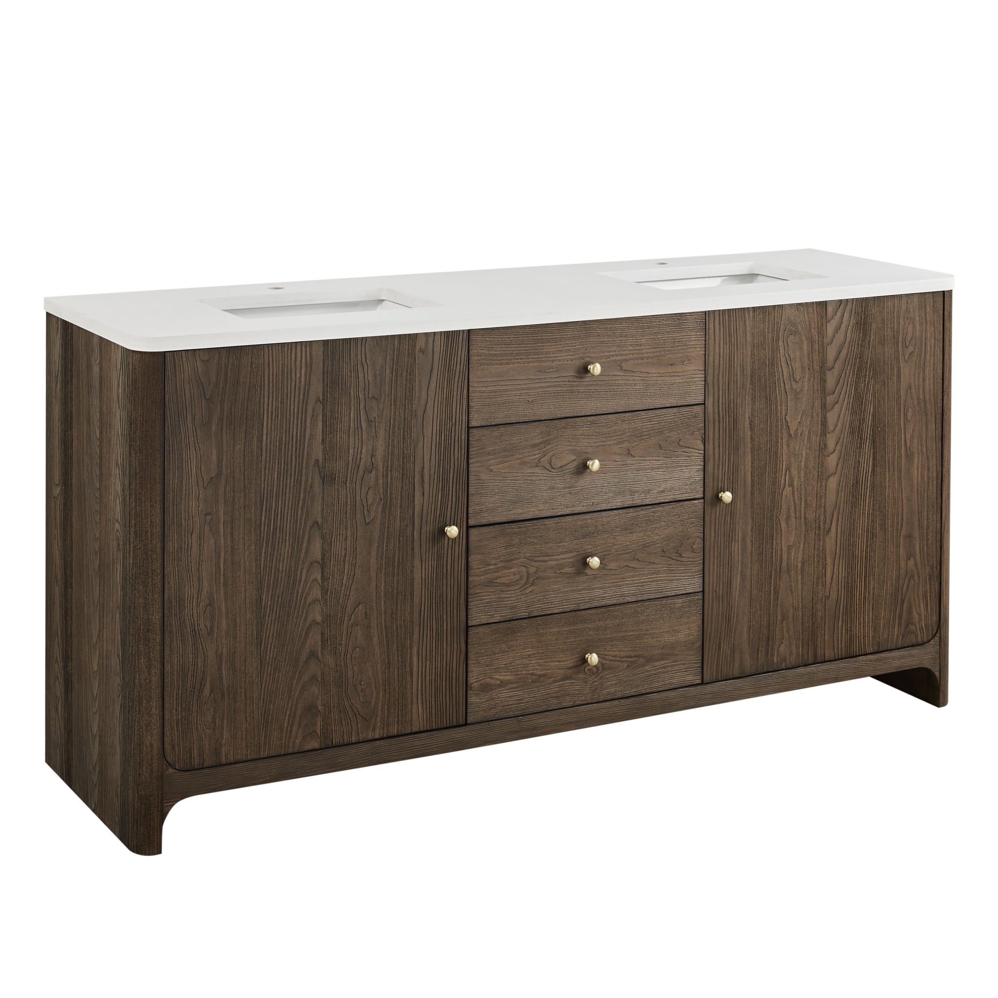 James Martin Gracyn 72" Double Bathroom Vanity, Sable, view 12