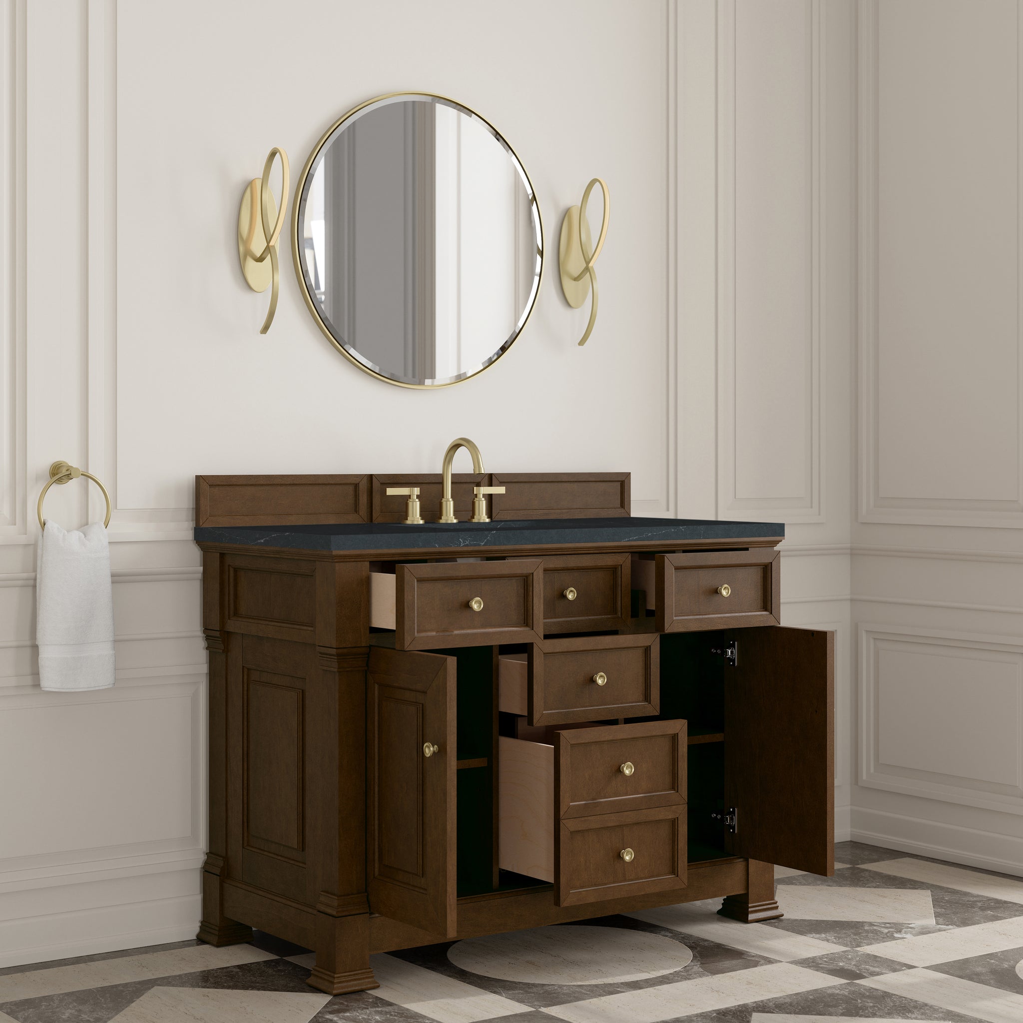 James Martin Brookfield 48" Single Bathroom Vanity, Honey Oak, view 32