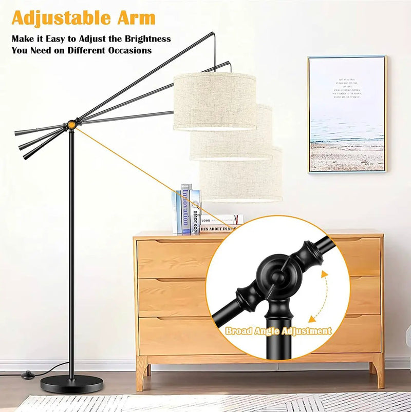TubUSA- Arc Floor Lamp Hang - Large - with LED Bulb by Outdoor Solar Outlet