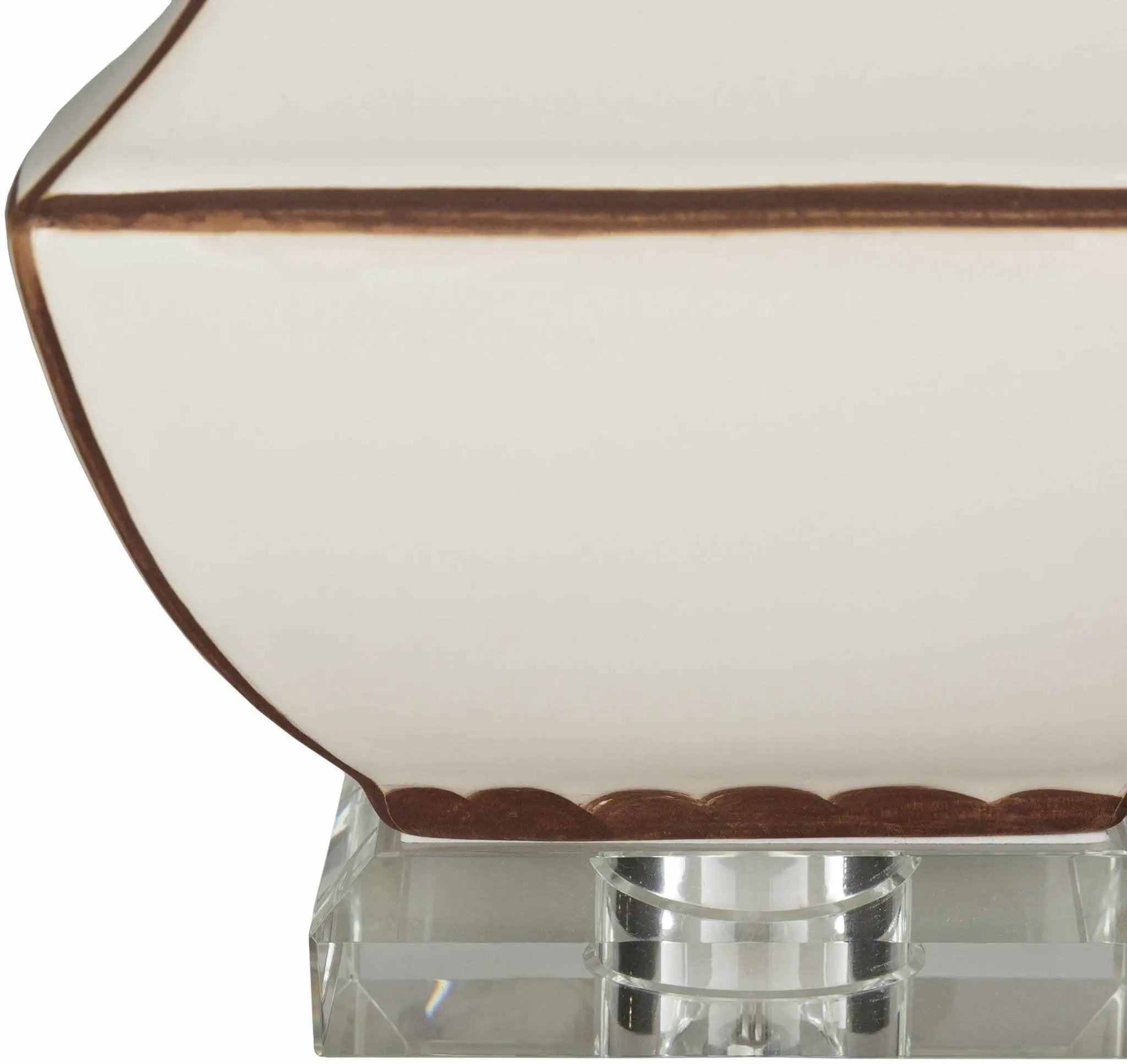 Tuka Tan Ceramic Table Lamp - Clearance by Boutique Rugs
