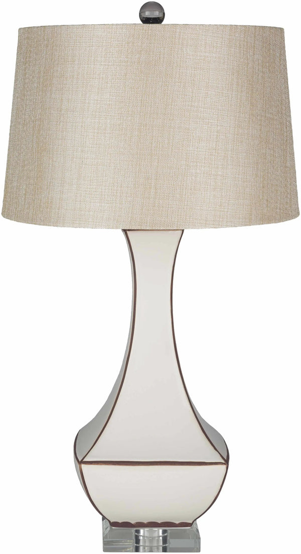 Tuka Tan Ceramic Table Lamp - Clearance