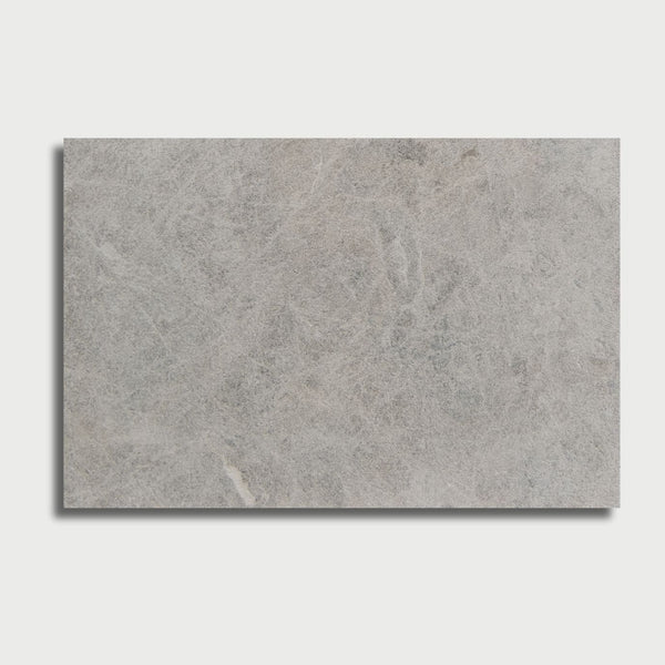 Tundra Grey Leather Marble Pavers 16x24