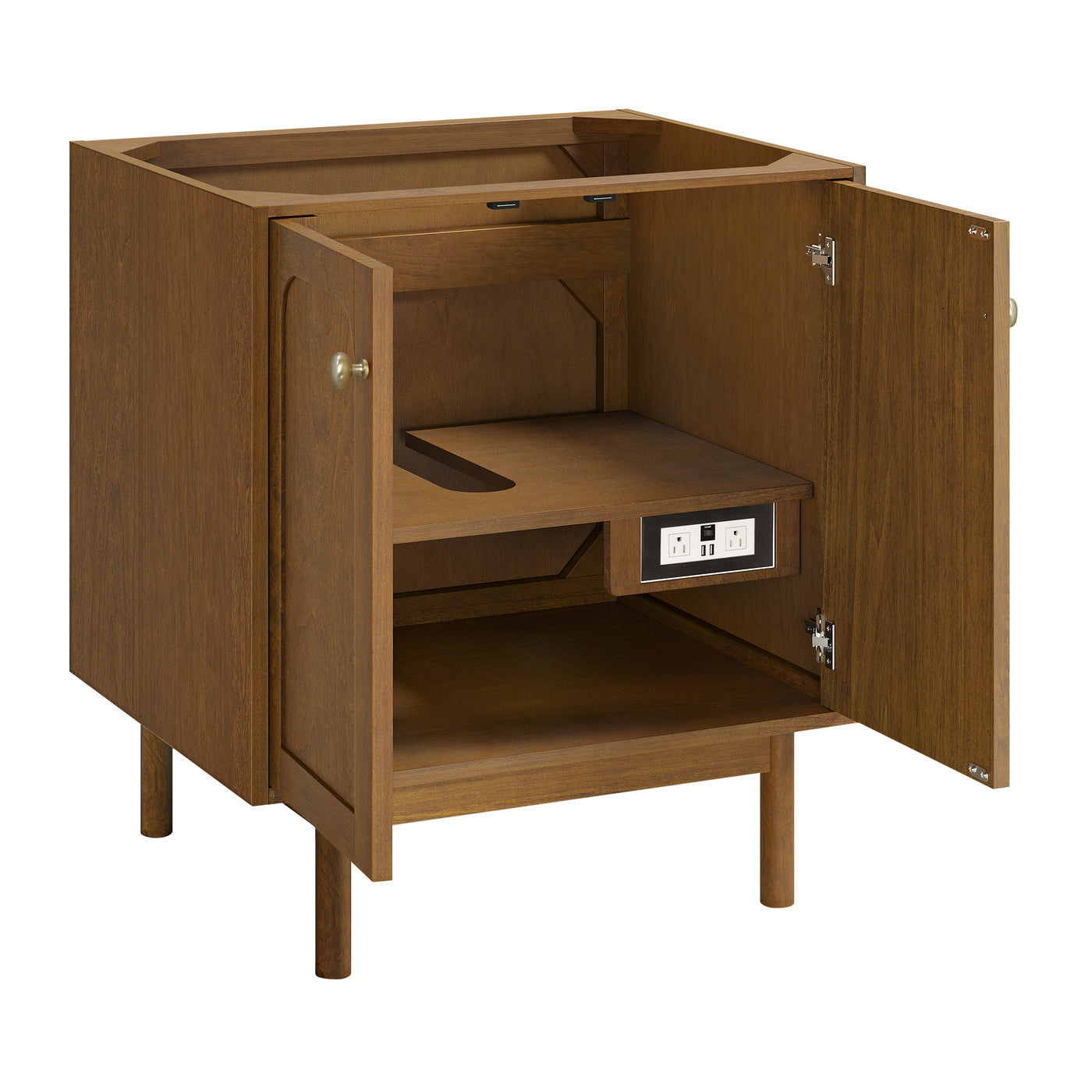 James Martin Laurent 30" Dual Mount Single Bathroom Vanity, Honey Oak, view 17