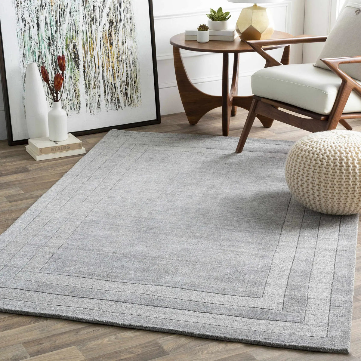 Turbotville Area Rug, installed in a room