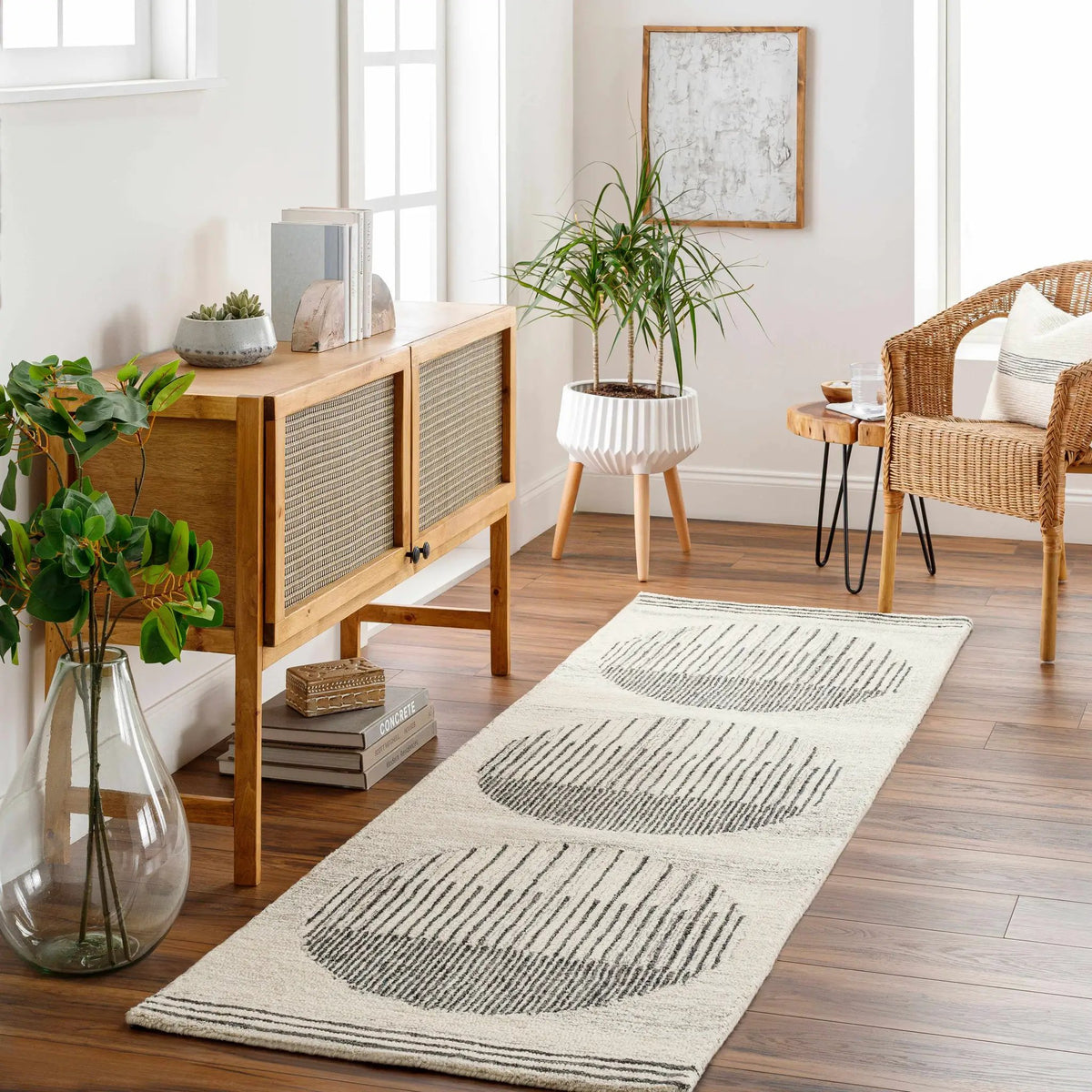 Turgut Modern Wool Rug, installed in a room 3