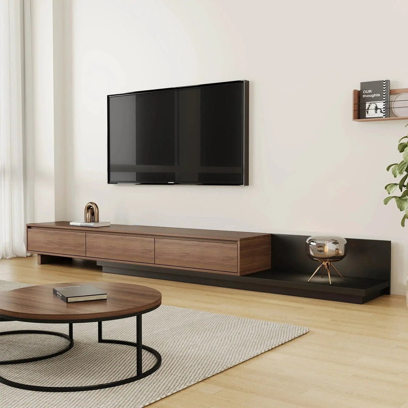 TV Cabinet - Adjustable Walnut Large by House Of Avana