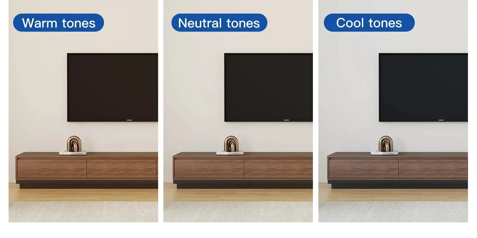TV Cabinet - Adjustable Walnut Large by House Of Avana
