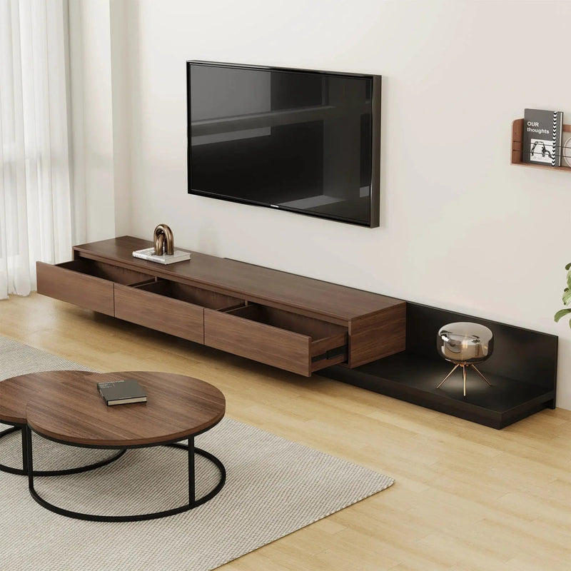 TV Cabinet - Adjustable Walnut Large by House Of Avana