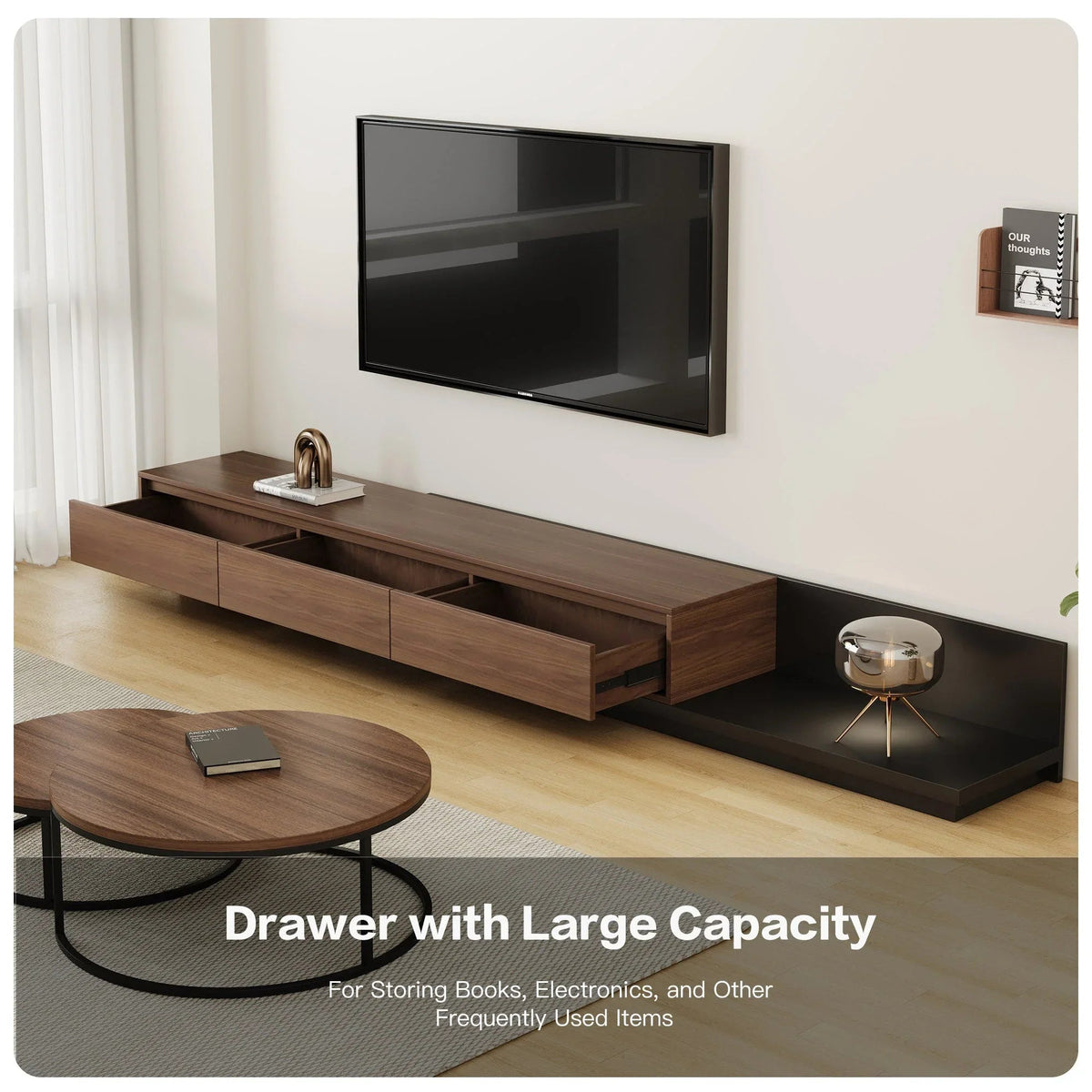 TV Cabinet - Adjustable Walnut Large, photo 26 of 34