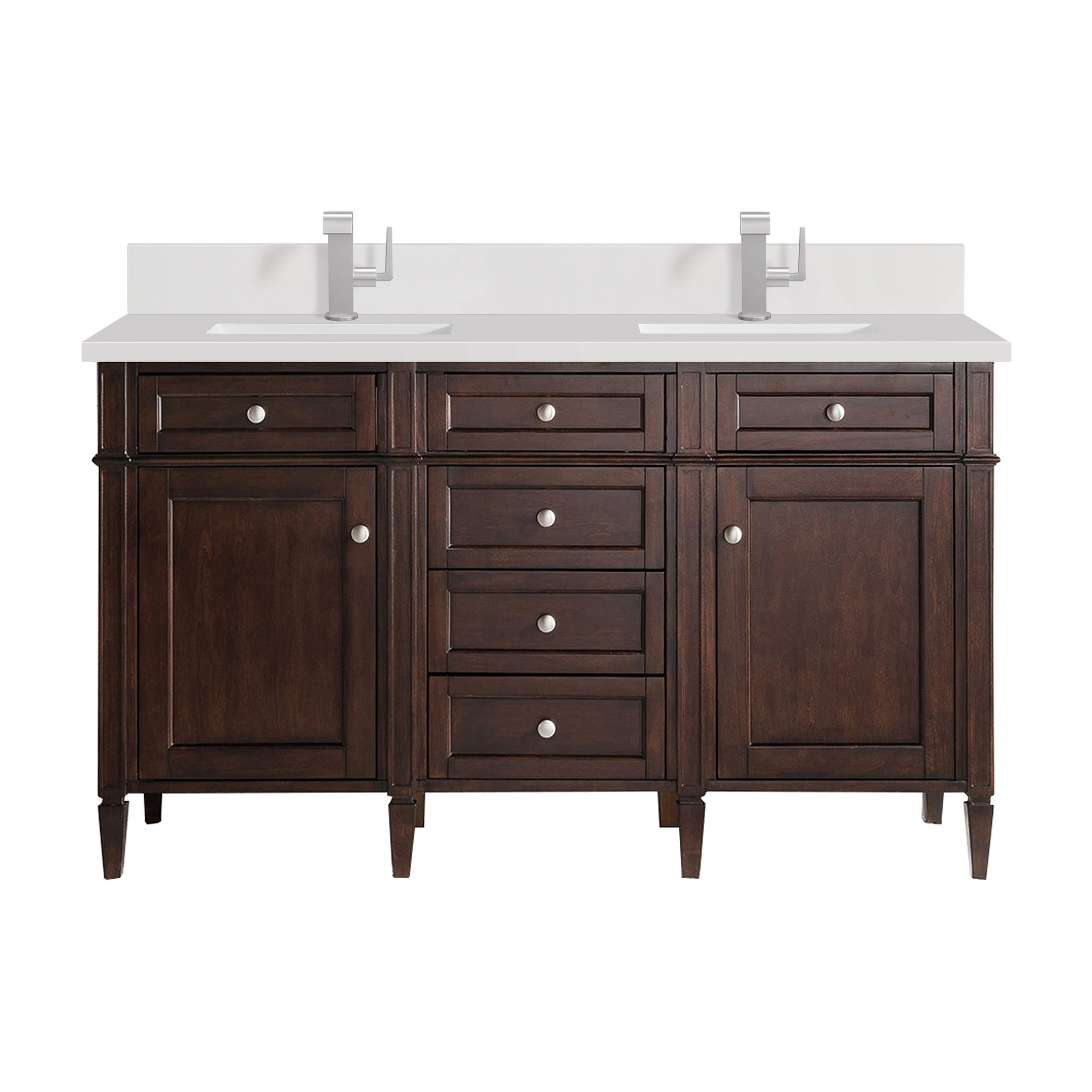 James Martin Brittany 60" Double Bathroom Vanity, Burnished Mahogany, view 31