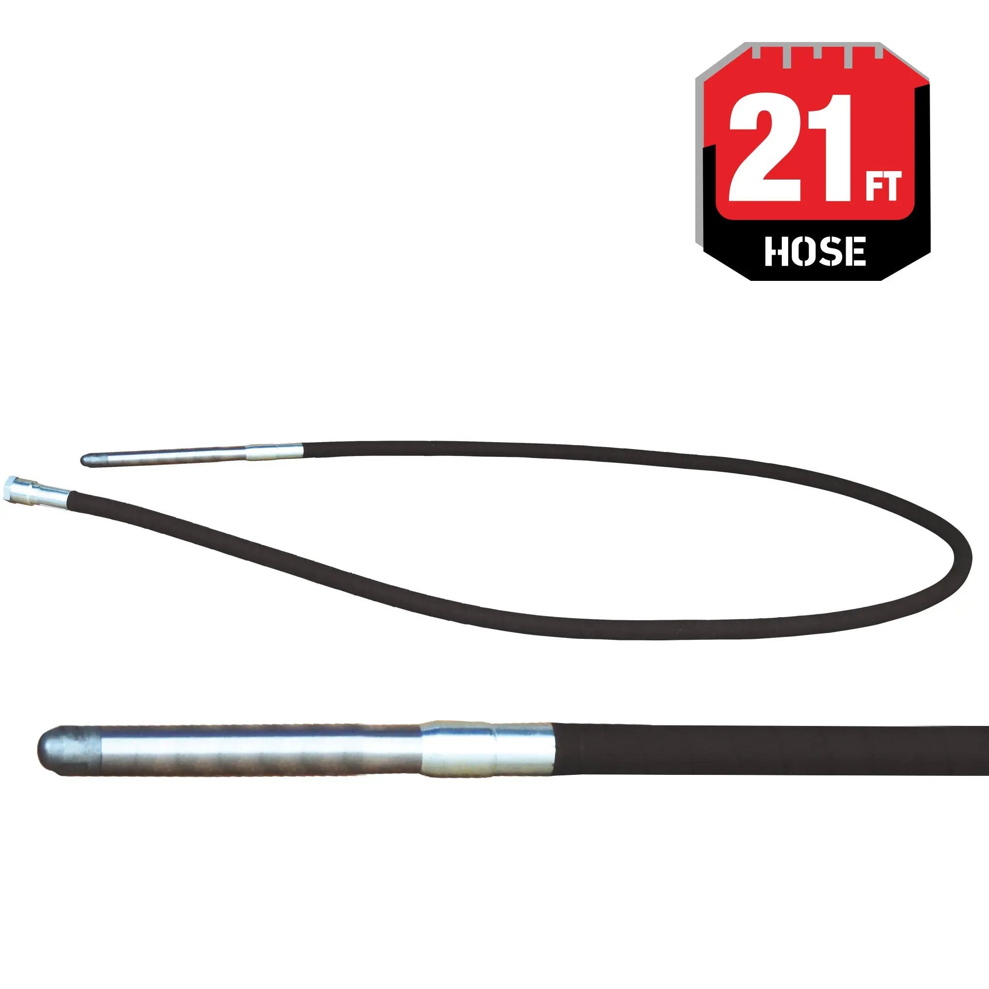 21 ft Concrete Vibrator Flexible Shaft Hose For Concrete Backpack Vibrator by Tomahawk Power
