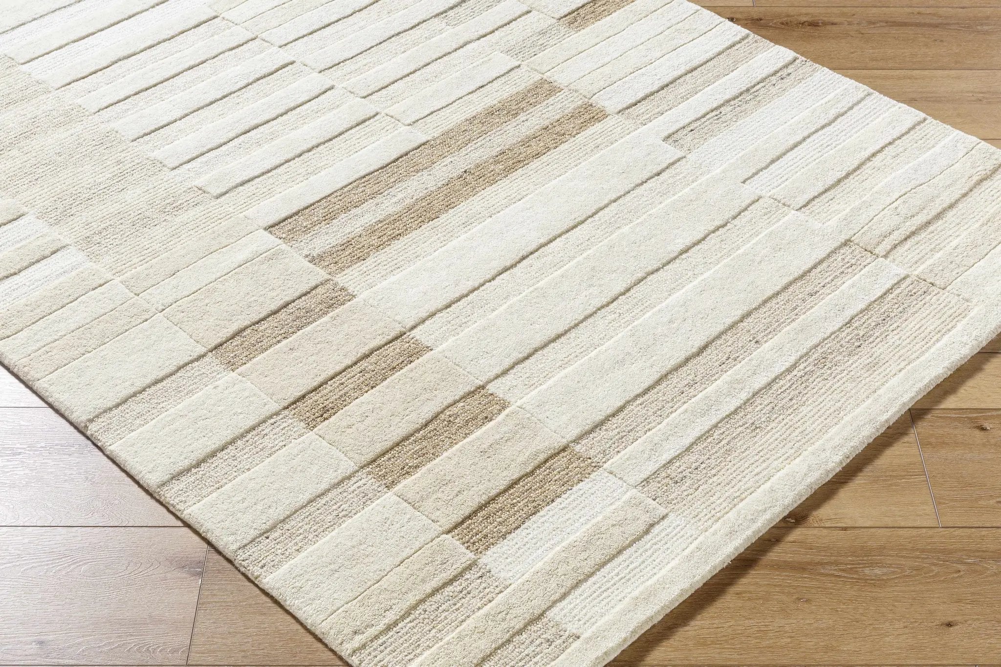 Tavia Broken-Striped Area Rug by Boutique Rugs