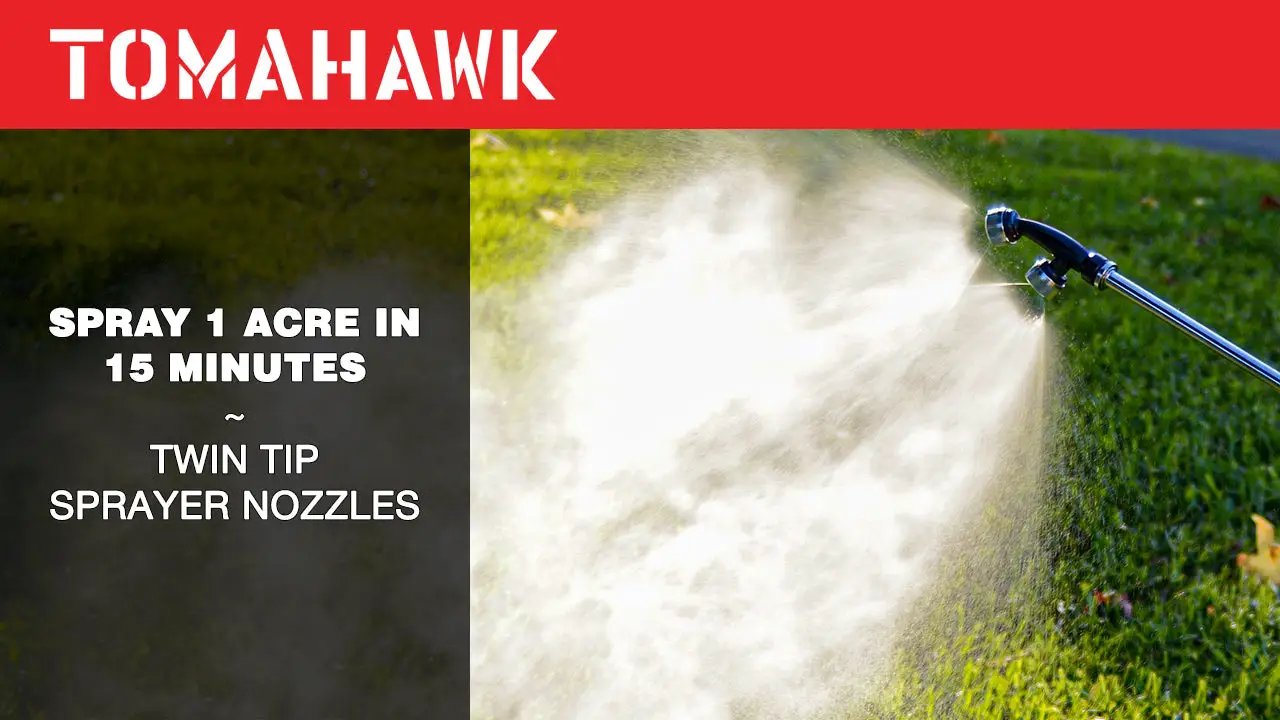 5 Gallon Gas Power Backpack Sprayer with Twin Tip Nozzle for Pesticides by Tomahawk Power