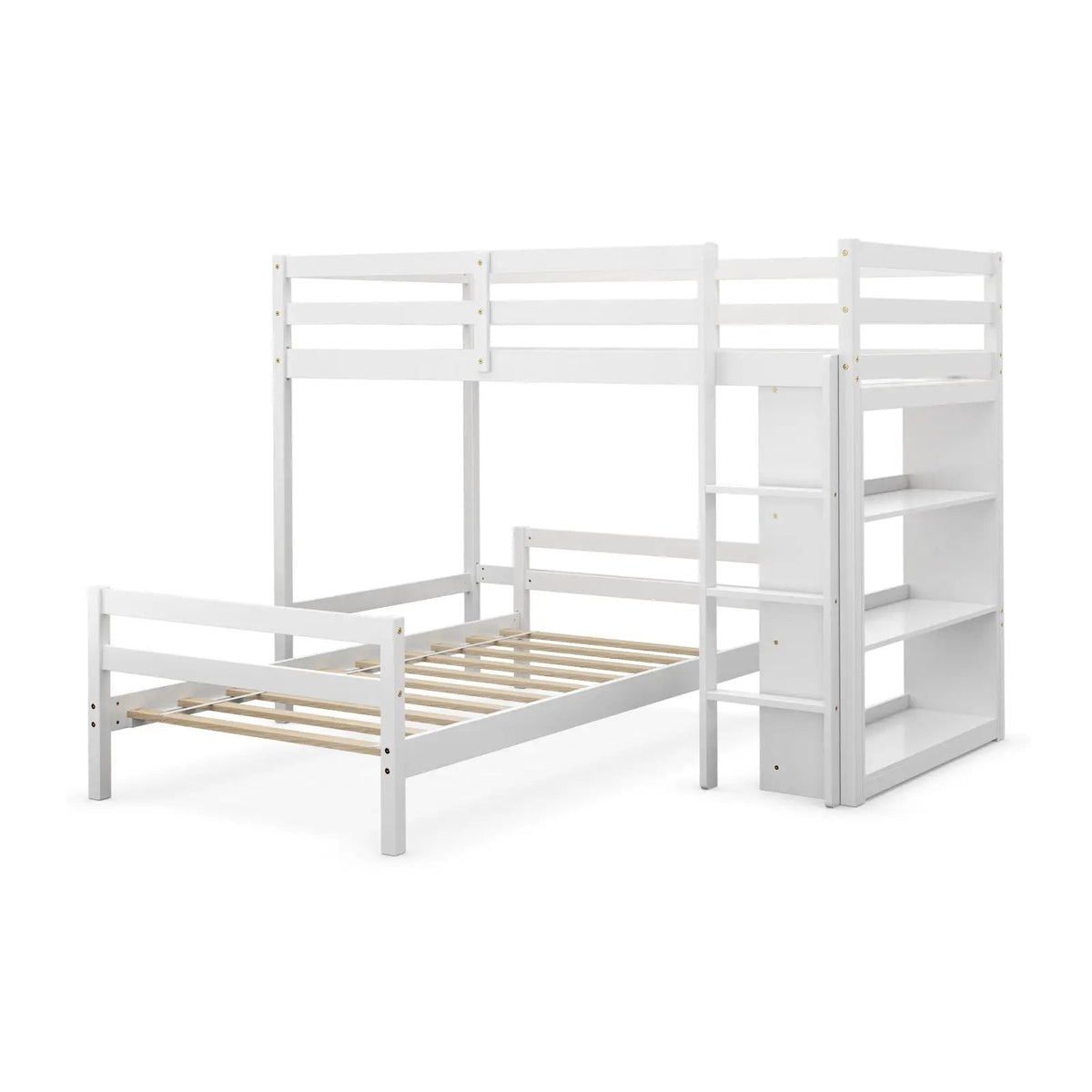 Twin Over Twin Loft Bunk Bed with Bookcase, photo 10 of 10