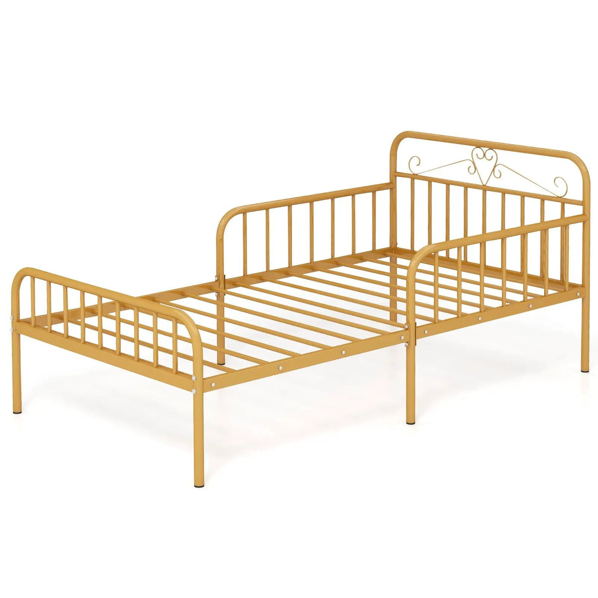 Twin Size Bed Frame with Headboard and Safety Side Guardrails, photo 4 of 10