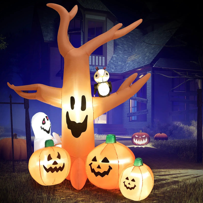 8 Feet Halloween Inflatable Dead Tree with LED Lights by DirectDeals