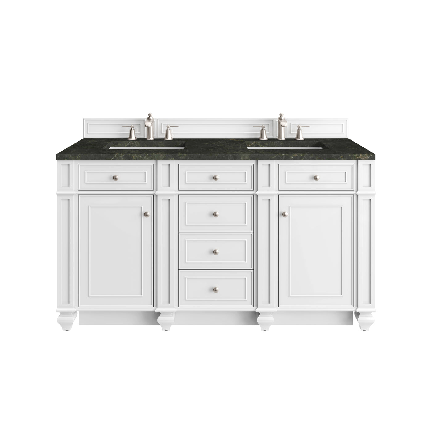 James Martin Bristol 60" Double Bathroom Vanity, Bright White, view 36