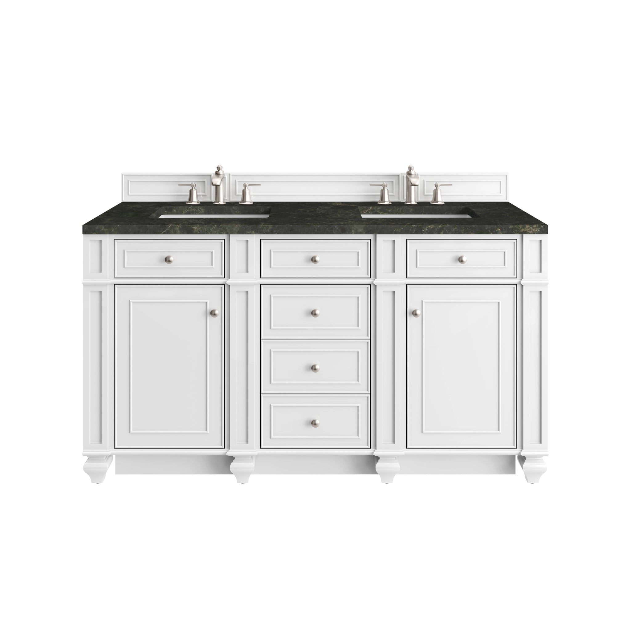 James Martin Bristol 60" Double Bathroom Vanity, Bright White, view 36