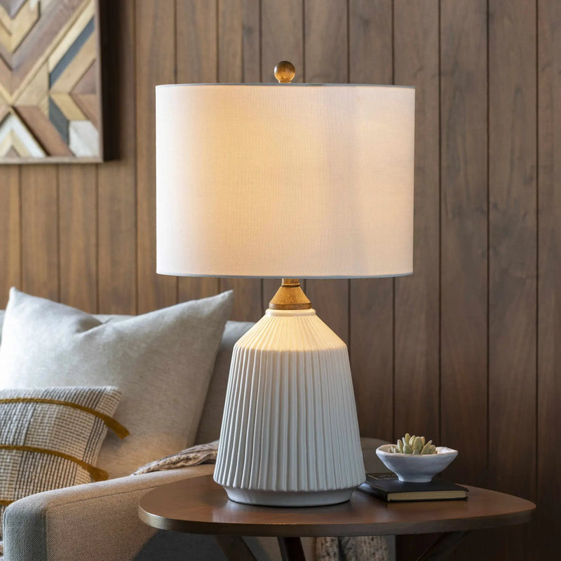 Tramutola White Table Lamp by Boutique Rugs