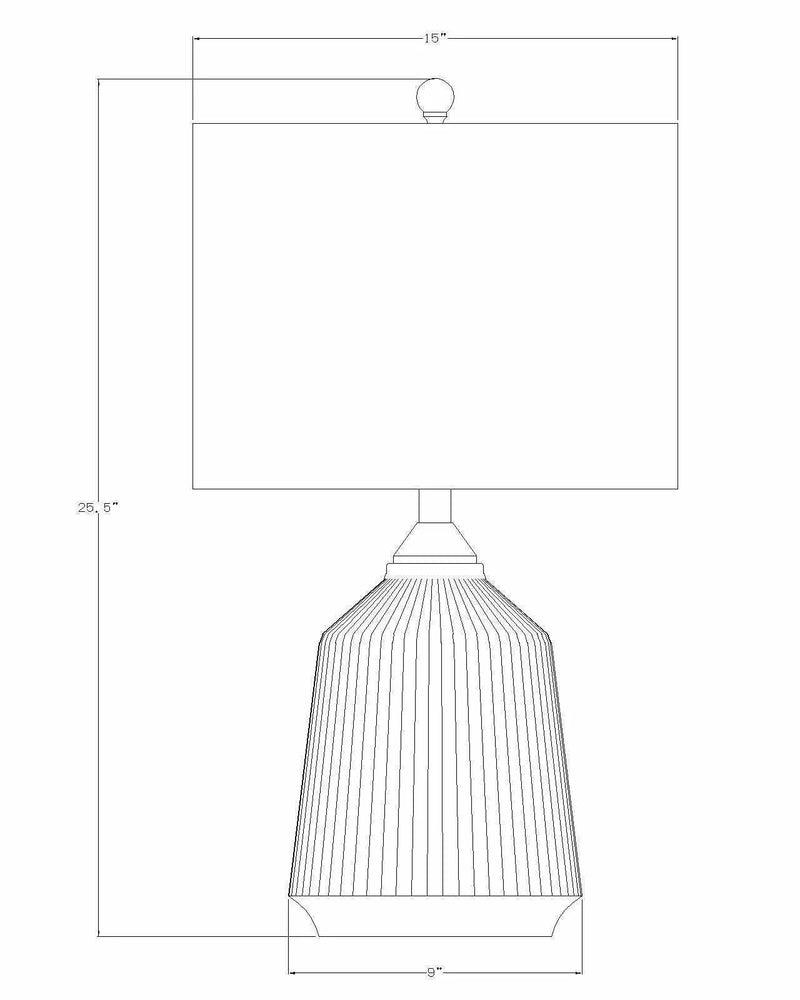 Tramutola White Table Lamp by Boutique Rugs