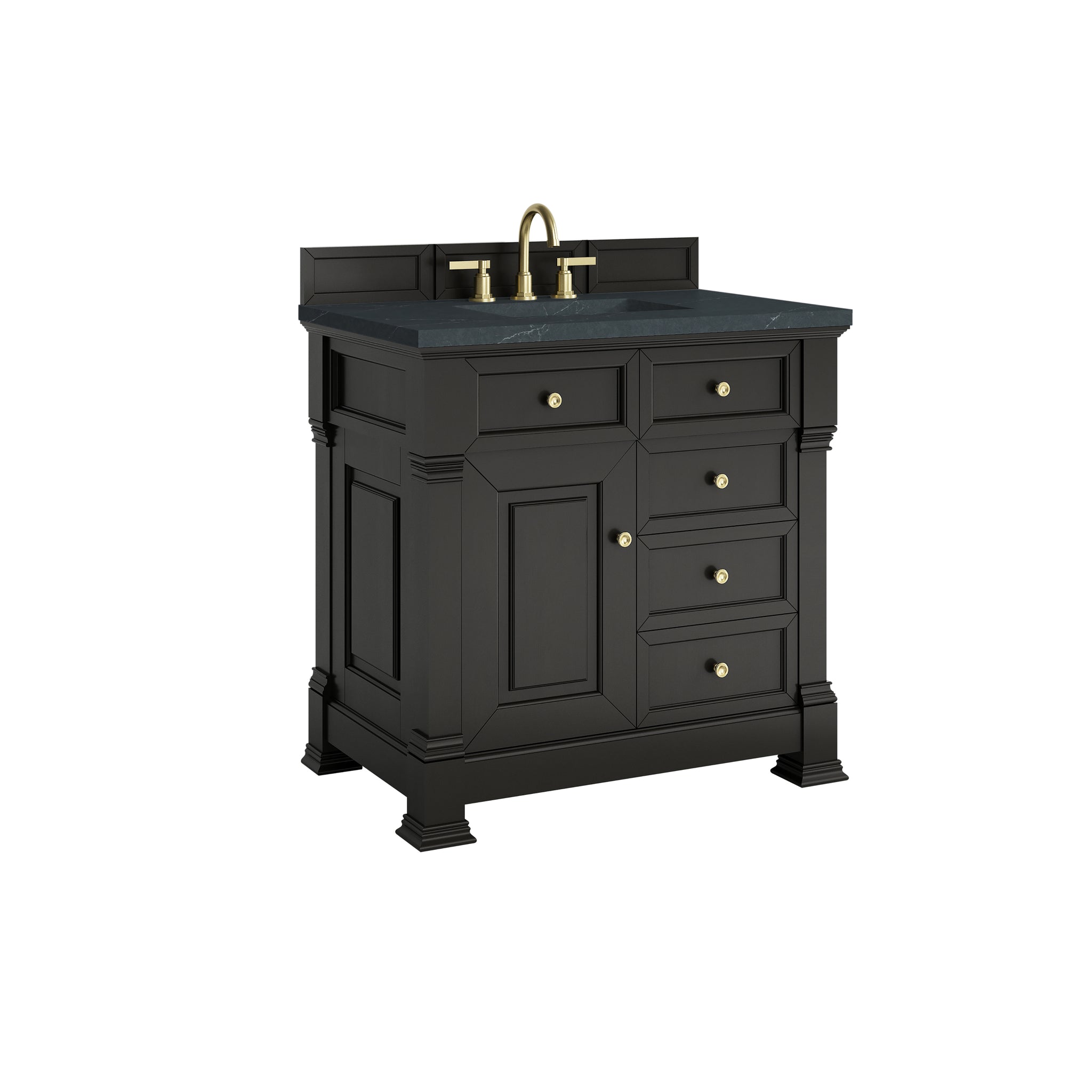 James Martin Brookfield 36" Single Bathroom Vanity, Black Onyx, view 35