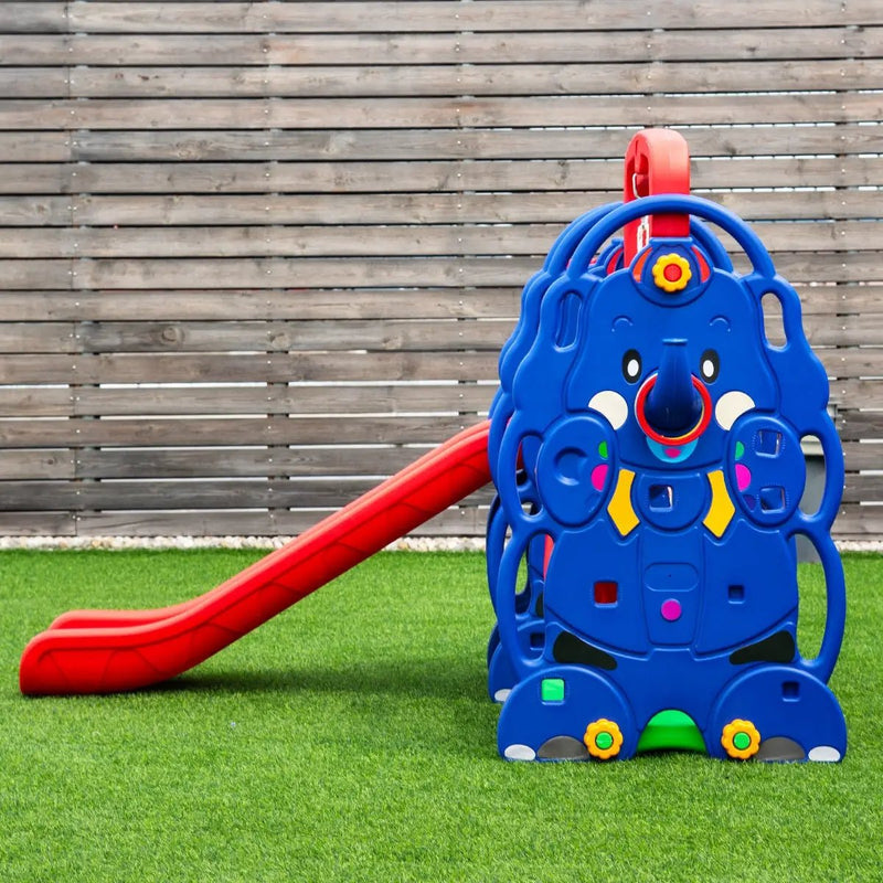 3-in-1 Junior Children Freestanding Design Climber Slide Swing Seat Basketball Hoop by DirectDeals